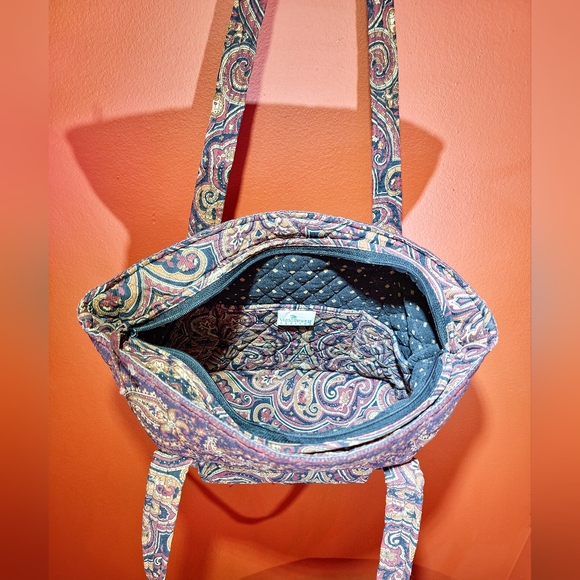Vera Bradley Tote Medium Mocha Fall Print 1996 - Picture 6 of 11